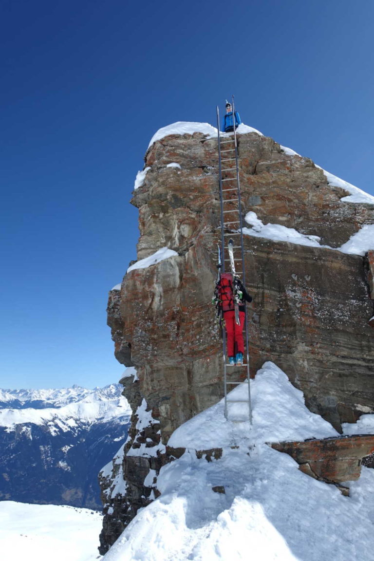 Abstieg über Leiter auf ca. 2750m