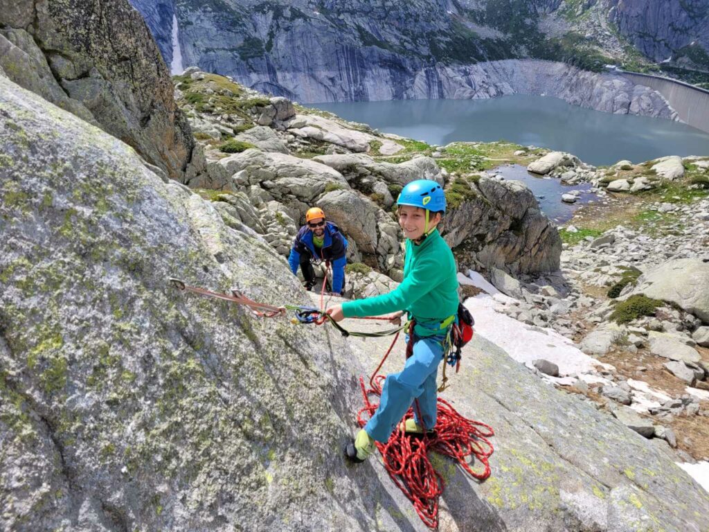 Klettern Albigna Hühö (K/B/5b) Franz Lischer