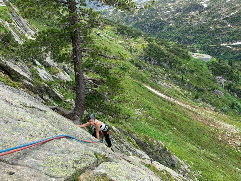 Klettern Frauen Susten Sonntag (K/B-C/5a – 5b) Kathrin Futter