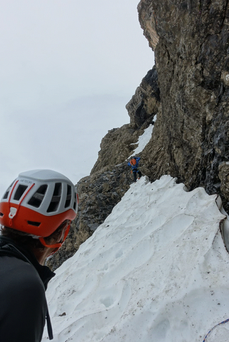 Einstieg zur Kletterpartie