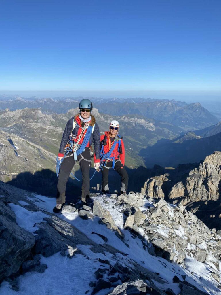 Sarah und Werner auf dem Vorgipfel
