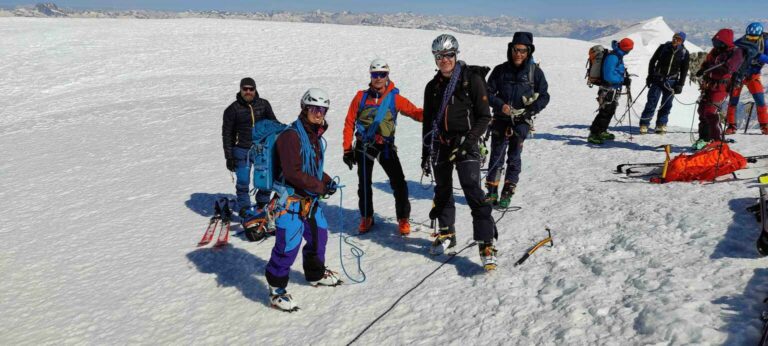 Skidepot bei 3730m