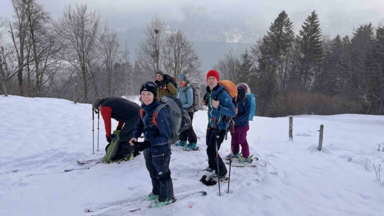 1 Kurze Pause im unteren Teil des Aufstiegs
