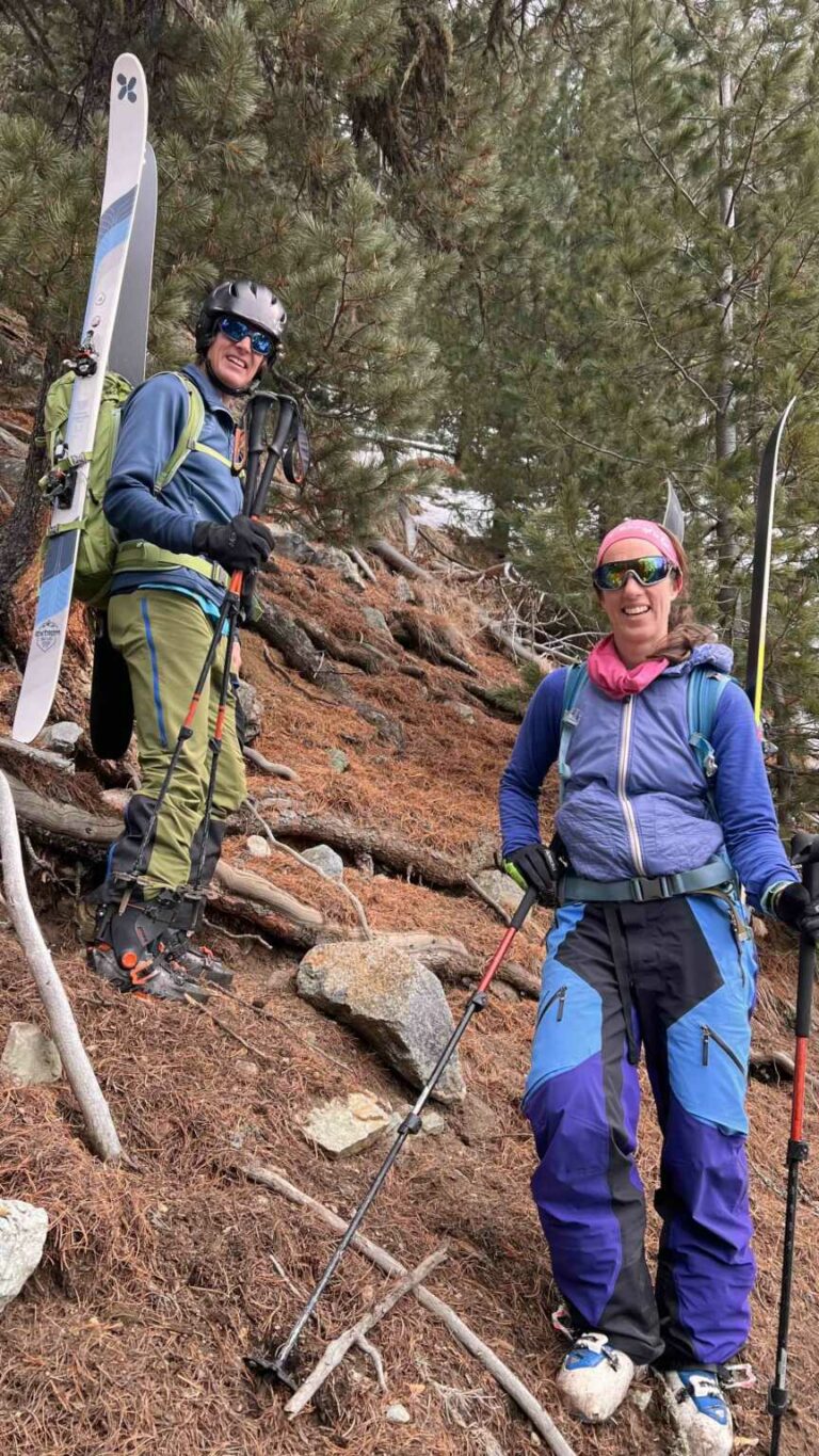 08 Marleen und Marcel beim Abstieg vom Piz Mandra