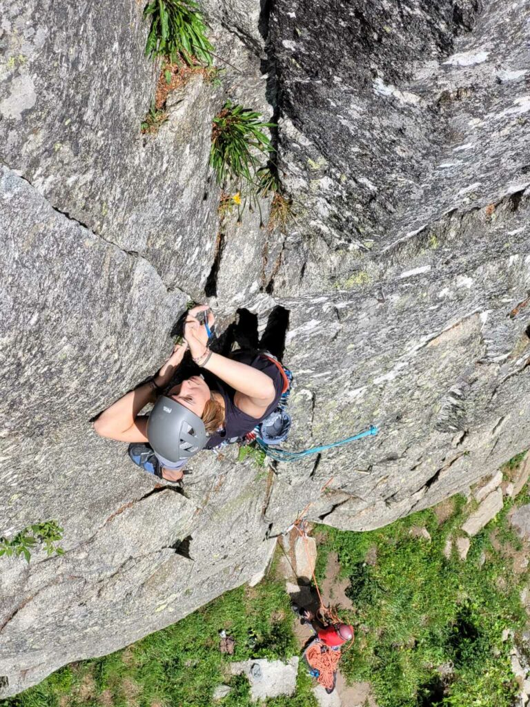 Klettern mit Friends und Keile  (K, AU/B/6a) Franz Lischer